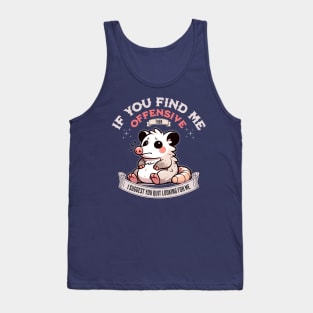 Funny Sarcastic Possum Tank Top